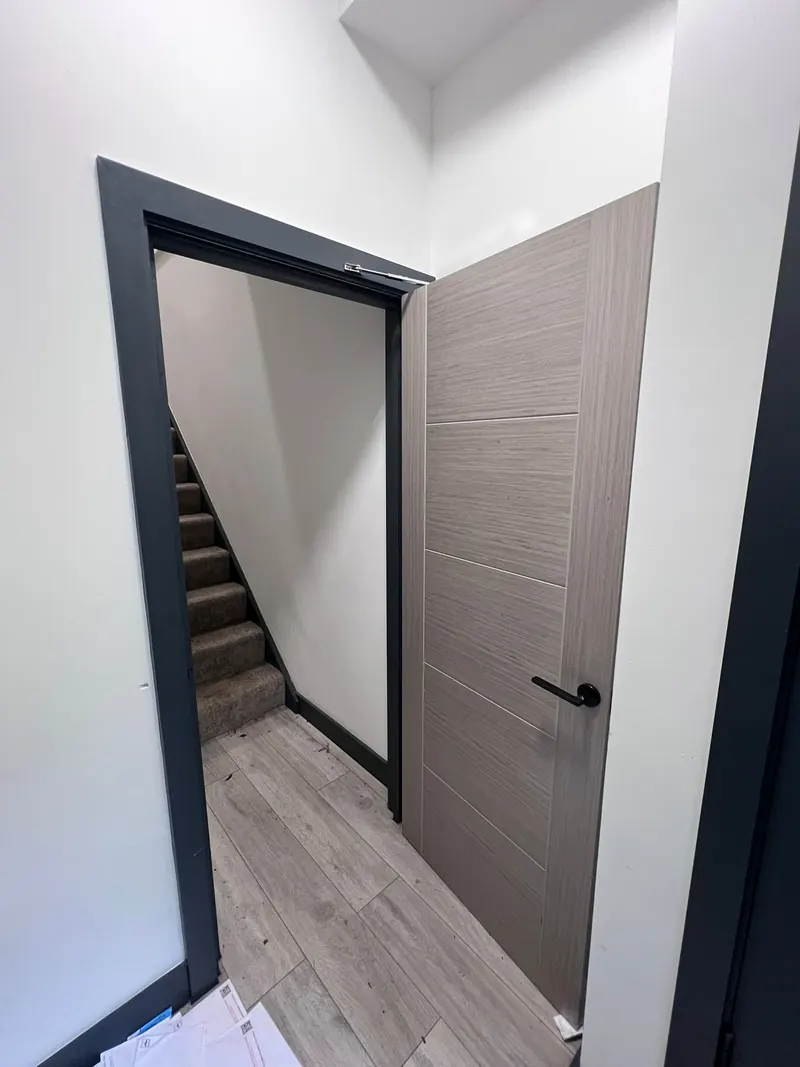 Fire door and frame
